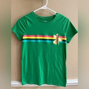 Green Kids Shirt with Gold Clover